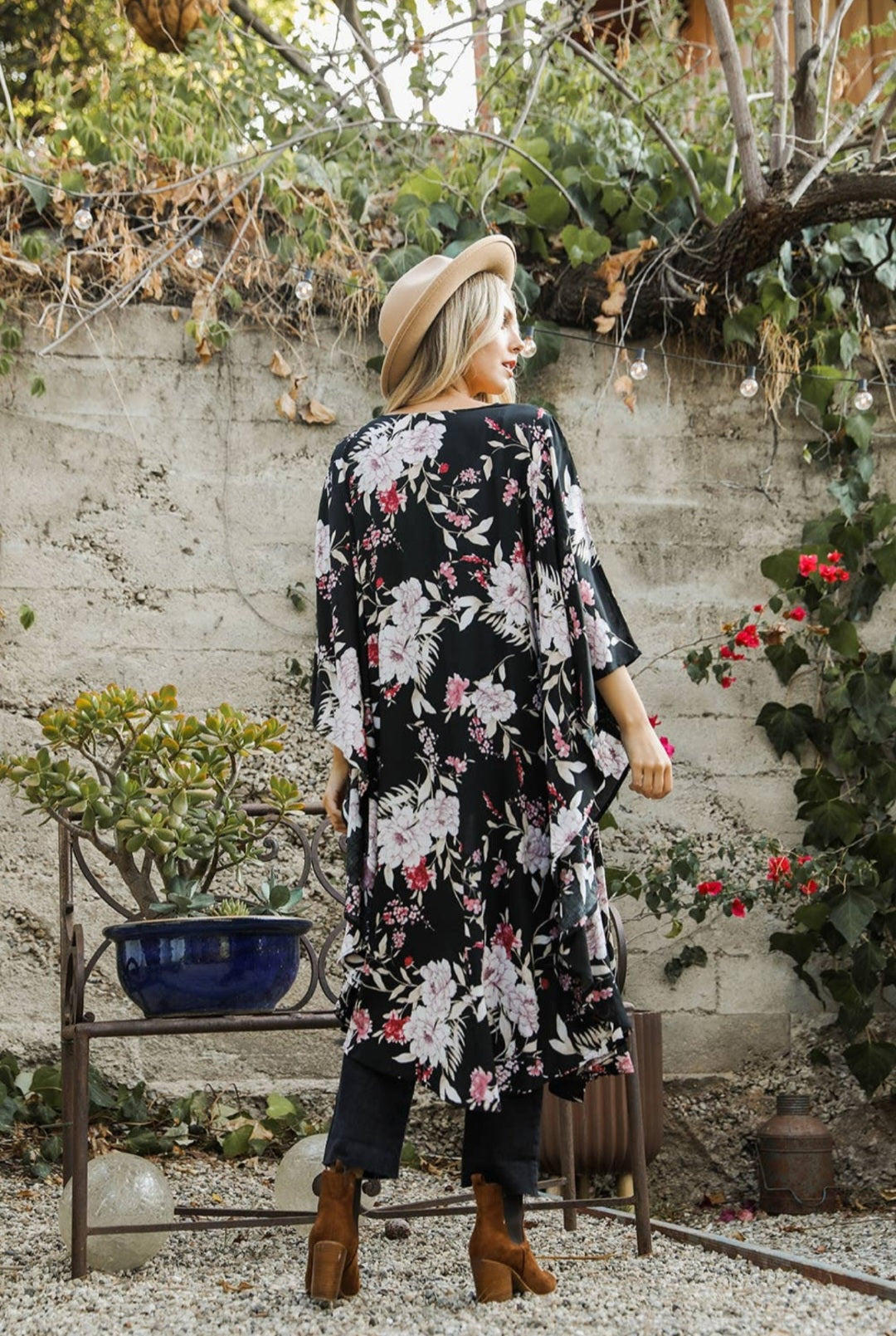 Floral Butterfly Kimono
