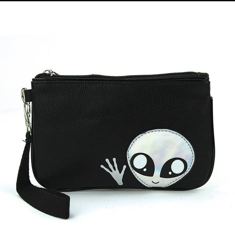 Friendly Alien Wristlet