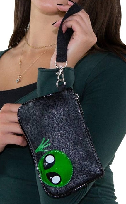 Friendly Alien Wristlet