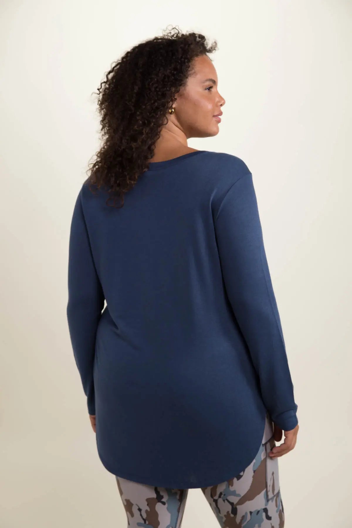 Long Sleeve Flow Top with Side Slits