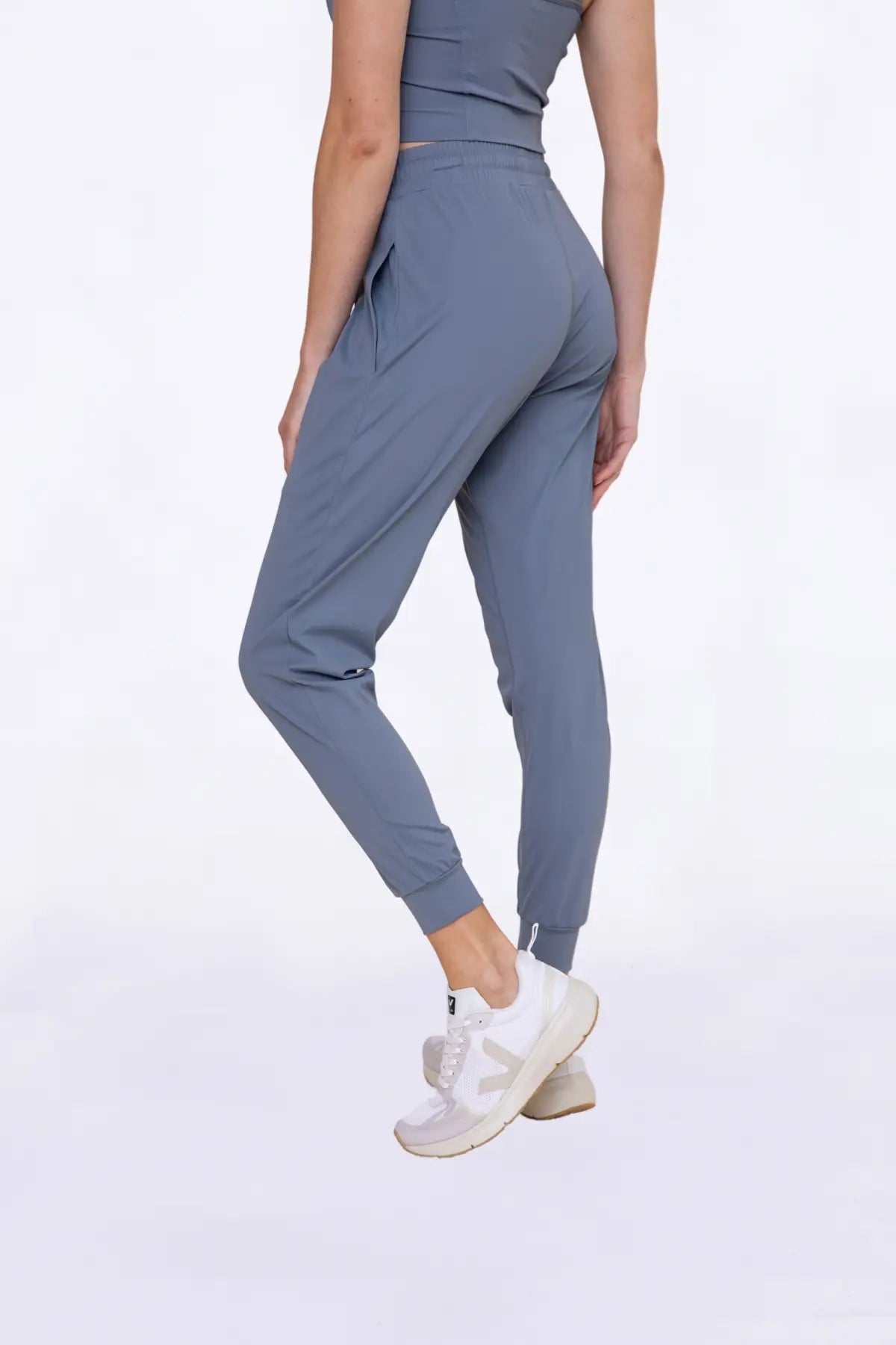 Solid Pleated Front Joggers