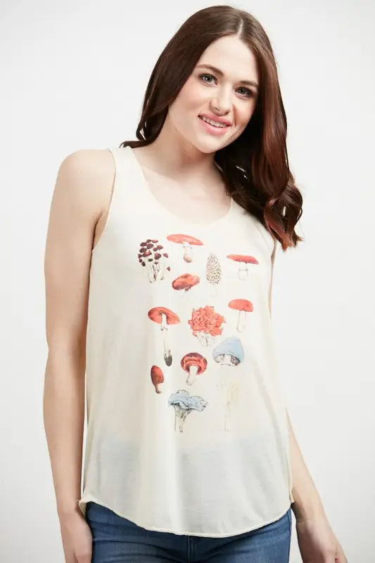 Colorful Mushrooms Tank Top