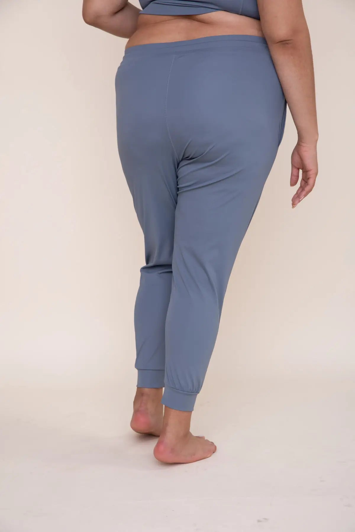 Solid Pleated Front Joggers