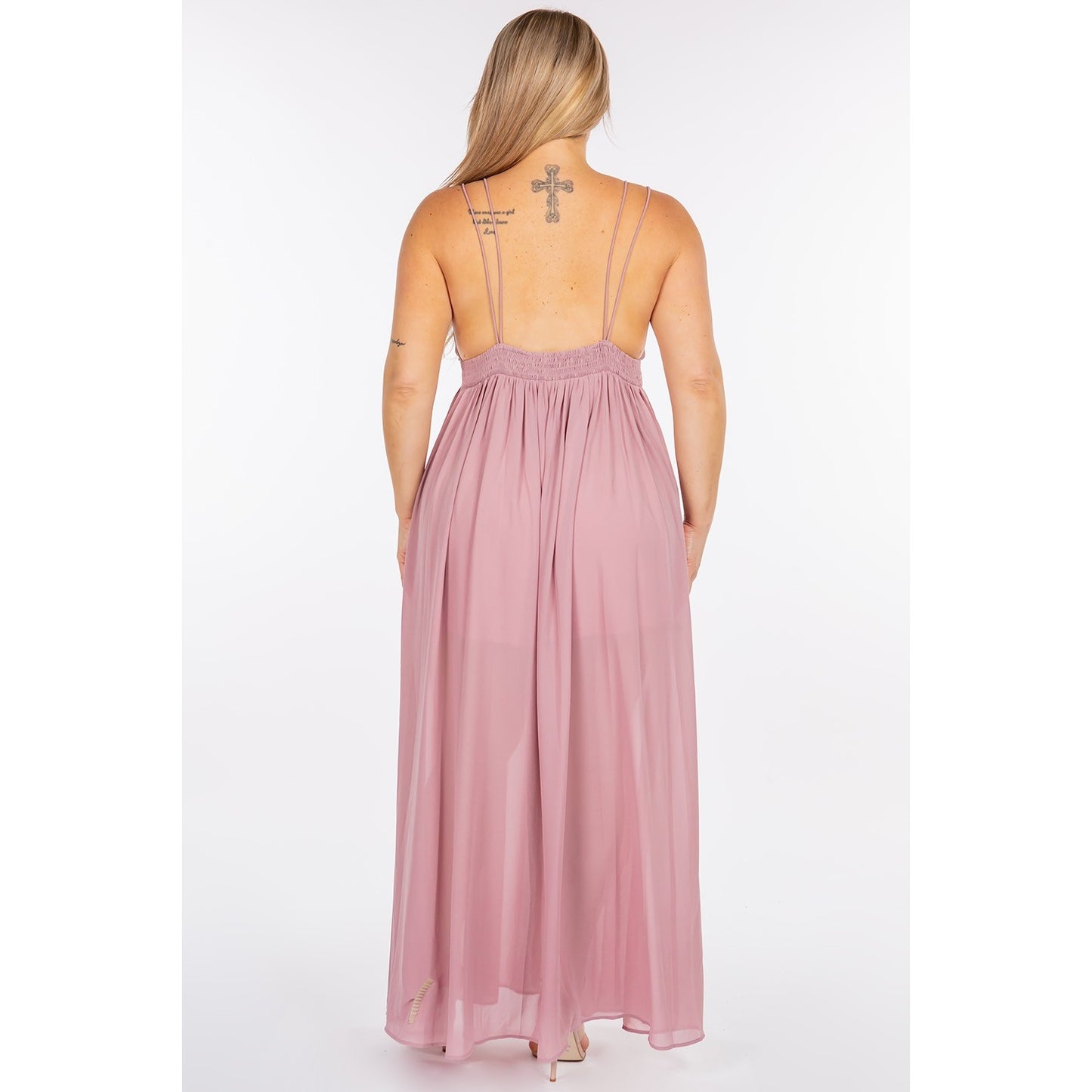 Chiffon Maxi Dress (Plus Size)