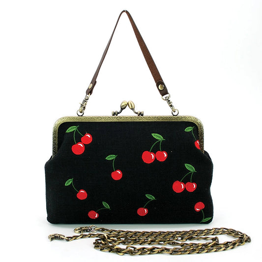 Cherry Kiss lock Bag