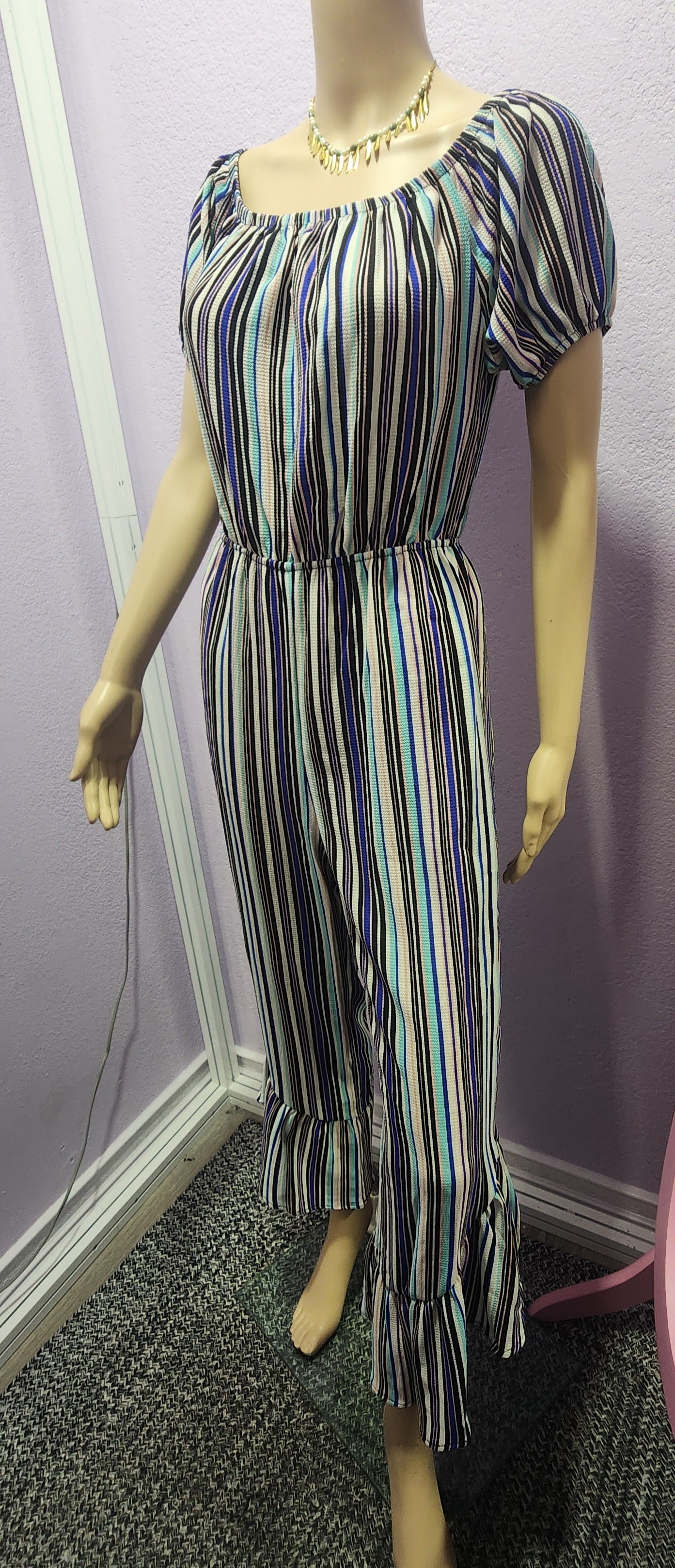 Striped Jumpsuit