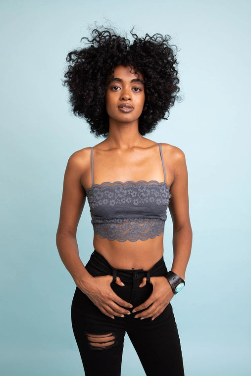 Wide Lace Tube Top