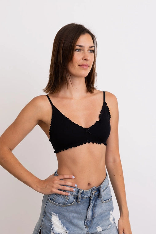 Lettuce Edge Triangle Bralette