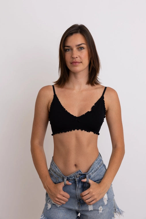 Lettuce Edge Triangle Bralette