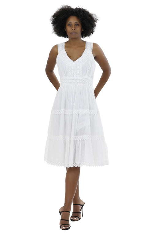 Cotton White Dress