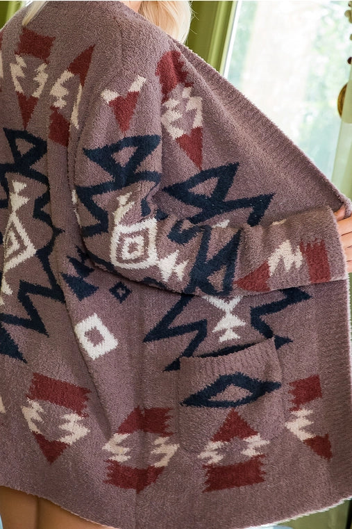 Aztec Cozy Soft Cardigan