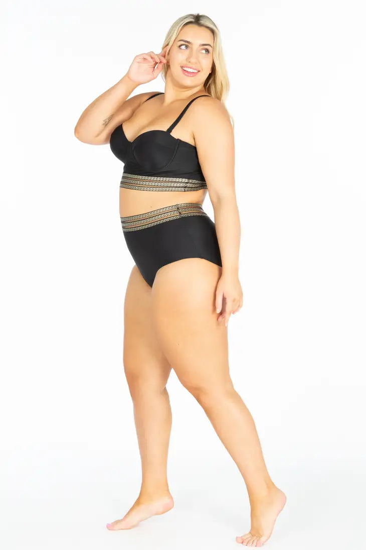 Plus size gold sales swimsuit