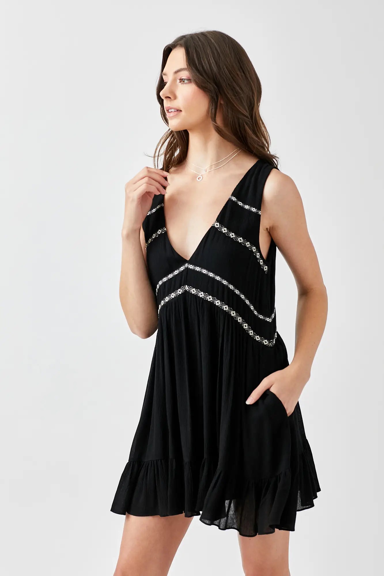 V-Neck Boho Dress