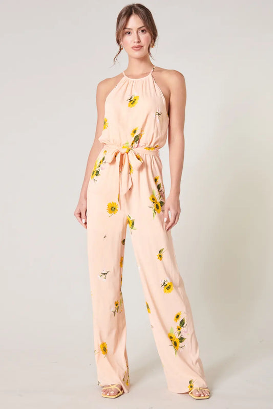 Floral Trapeze Jumpsuit