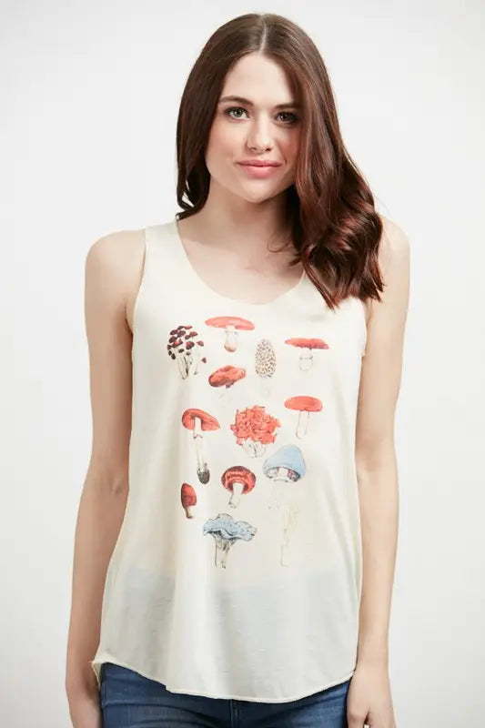 Colorful Mushrooms Tank Top