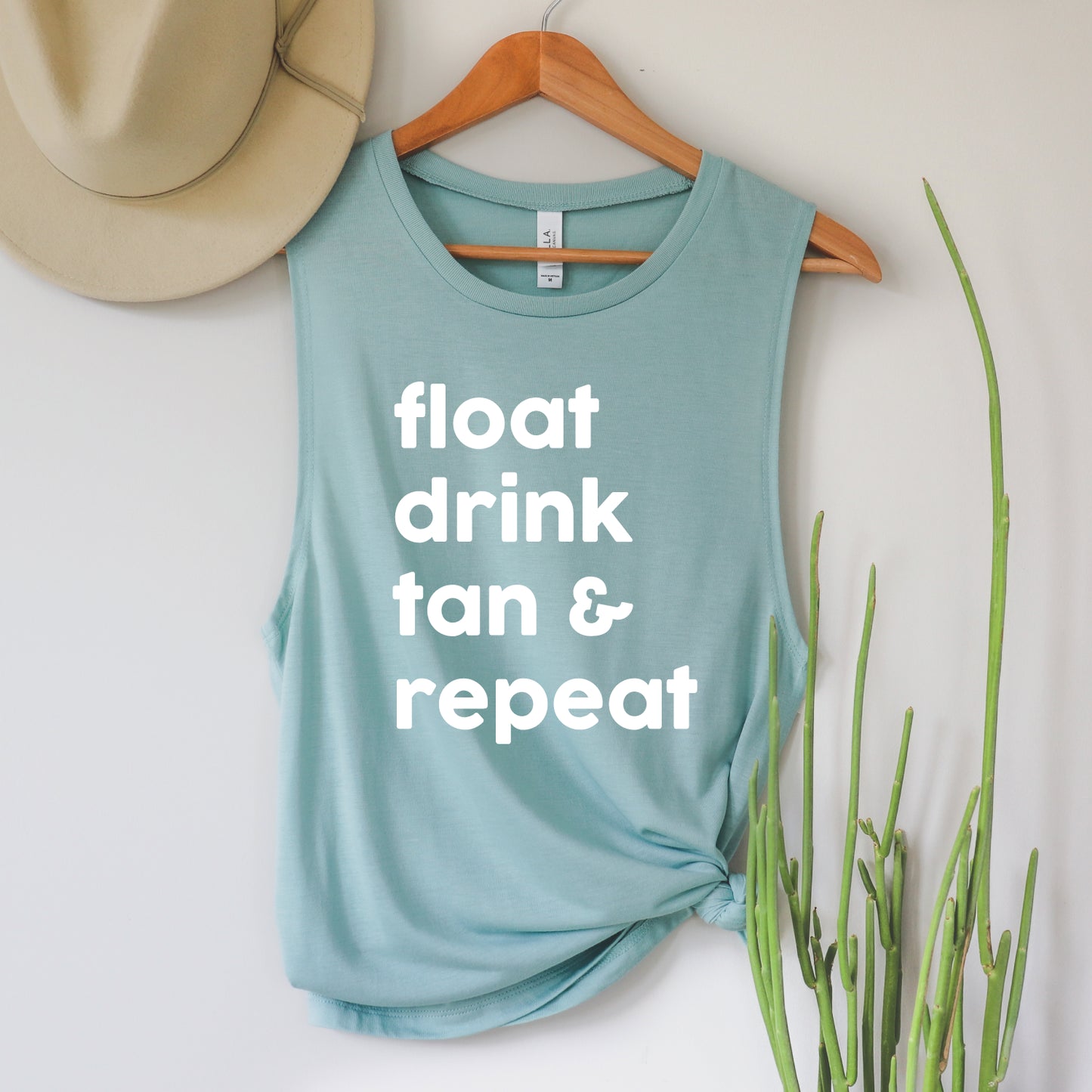 Float Drink Tan Repeat Tank