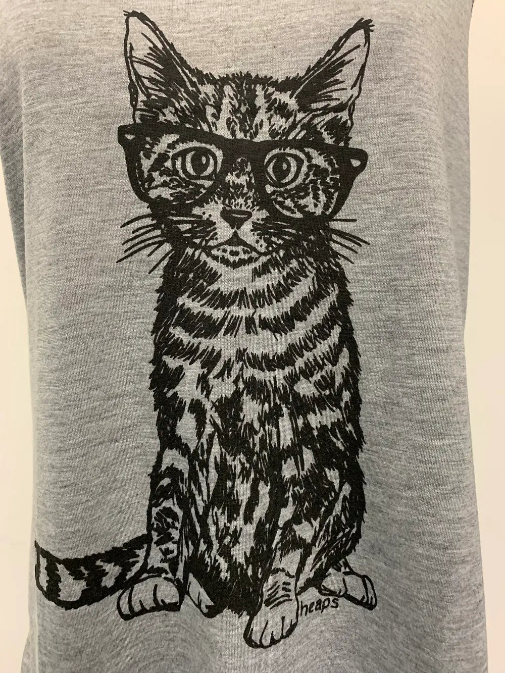 Cat Wearing Glasses Tank Top