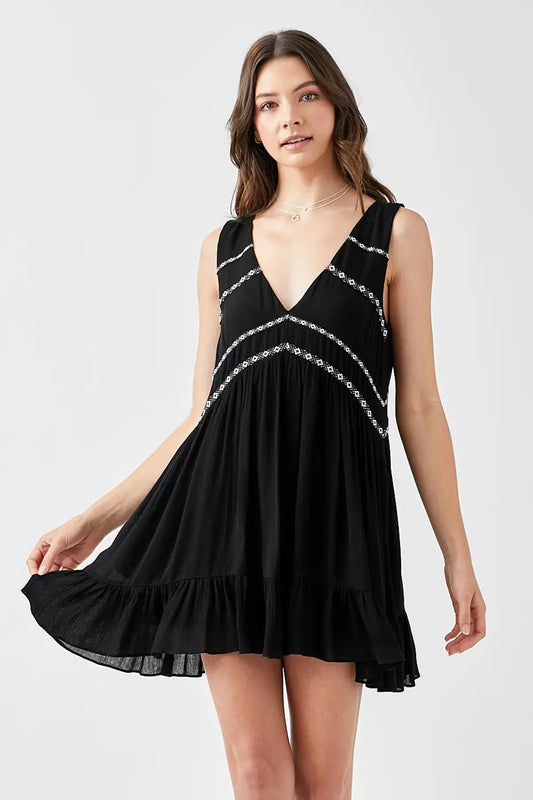 V-Neck Boho Dress