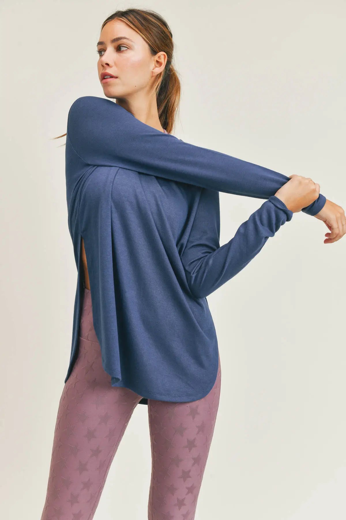 Long Sleeve Flow Top with Side Slits